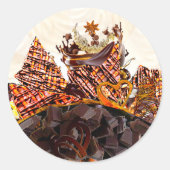 STICKER ROND DOUX JOUR DE SOLEIL ! :) (Devant)