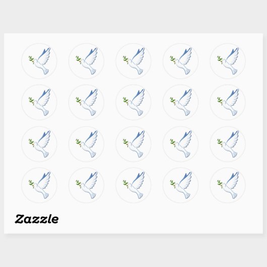 Sticker Rond Dove (Feuille)