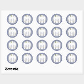 Sticker Rond Dove (Feuille)