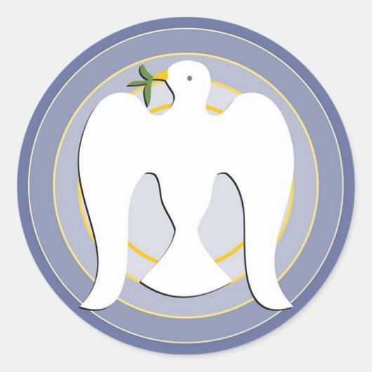 Sticker Rond Dove (Devant)