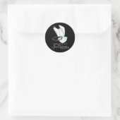 Sticker Rond Dove Bird Je Verserai Mon Esprit Sur Toutes Les Pe (Sac)