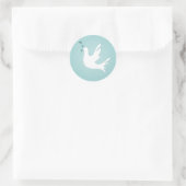 Sticker Rond Dove de la paix (Sac)