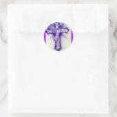 Sticker Rond Dove et Croix (Sac)