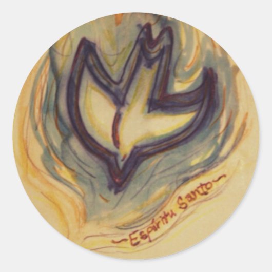 Sticker Rond Dove Saint-Esprit (Devant)