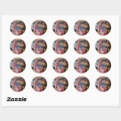 STICKER ROND DOW JONES ÉTEINT (Feuille)
