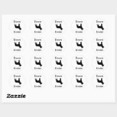 Sticker Rond Down Under Australian Cattle Dog (Feuille)