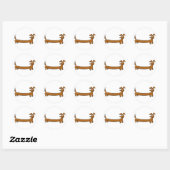Sticker Rond DOXIE-Cartoon (Feuille)