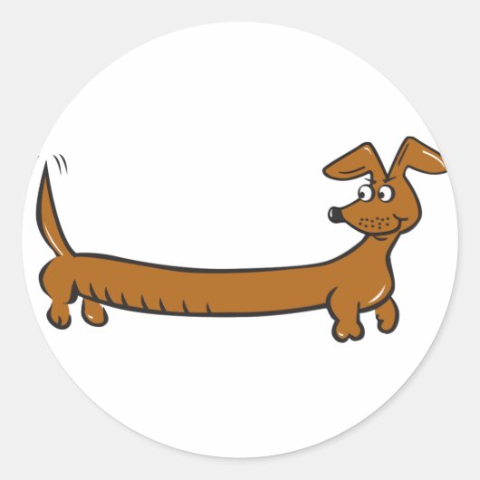 Sticker Rond DOXIE-Cartoon (Devant)