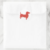 Sticker Rond Doxie - Dacshund (Sac)