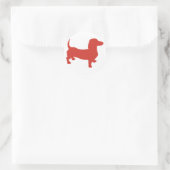 Sticker Rond Doxie - Dacshund (Sac)