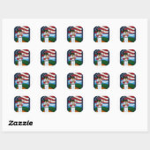 Sticker Rond Doxie de baseball (Feuille)