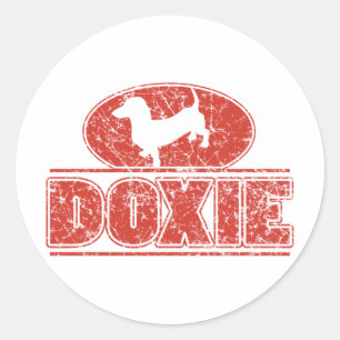 Sticker Rond DOXIE-en-cercle-en-état