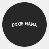 Sticker Rond Doxie Mama  (Devant)