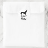 Sticker Rond Doxie Maman (Sac)