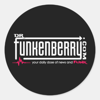 Sticker rond Dr Funkenberry