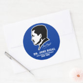 Sticker Rond Dr Jose Rizal @ 150e anniversaire de naissance Sou (Enveloppe)