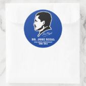 Sticker Rond Dr Jose Rizal @ 150e anniversaire de naissance Sou (Sac)