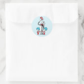 Sticker Rond Dr Seuss | Chat dans le Casquette, Chose un & Chos (Sac)