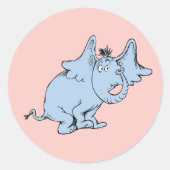 Sticker Rond Dr. Seuss | Horton Côté Regard (Devant)