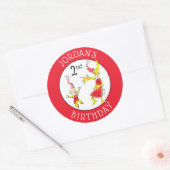 Sticker Rond Dr Seuss | Joyeux anniversaire pour vous (Enveloppe)