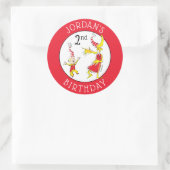 Sticker Rond Dr Seuss | Joyeux anniversaire pour vous (Sac)