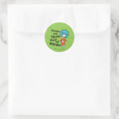 Sticker Rond Dr Seuss | Merveilleuse et réfléchis. Pensez et ét (Sac)
