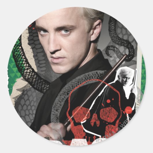 Sticker Rond Draco Malfoy 6 (Devant)