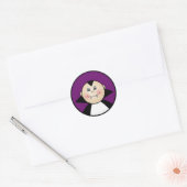 Sticker Rond Dracula (Enveloppe)