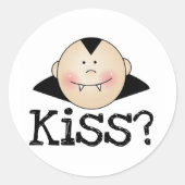 Sticker Rond Dracula Kiss (Devant)