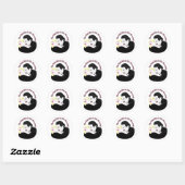 Sticker Rond Dracula, Le Premier Bite Est Le Plus Doux (Feuille)