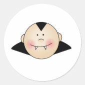 Sticker Rond Dracula personnalisable (Devant)