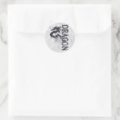 Sticker Rond Dragon ! (Sac)