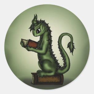 Sticker Rond Dragon