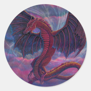 Sticker Rond Dragon