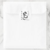 Sticker Rond Dragon (Sac)