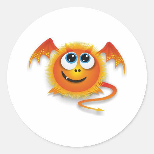 Sticker Rond Dragon (Devant)