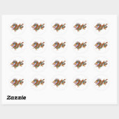 Sticker Rond dragon (Feuille)