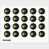 Sticker Rond Dragon (Feuille)