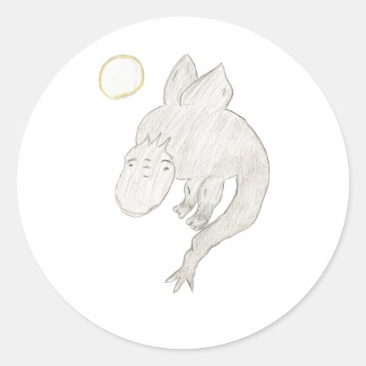 Sticker Rond Dragon (Devant)
