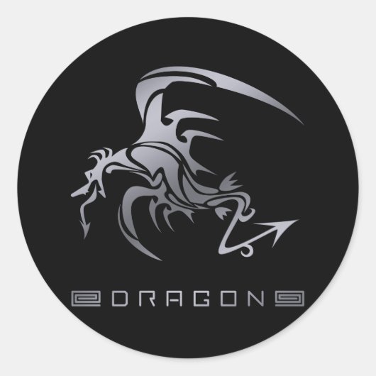 STICKER ROND DRAGON6 (Devant)