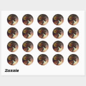 Sticker Rond Dragon à crampons (Feuille)