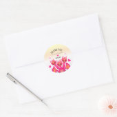 Sticker Rond Dragon Anniversaire Rose (Enveloppe)