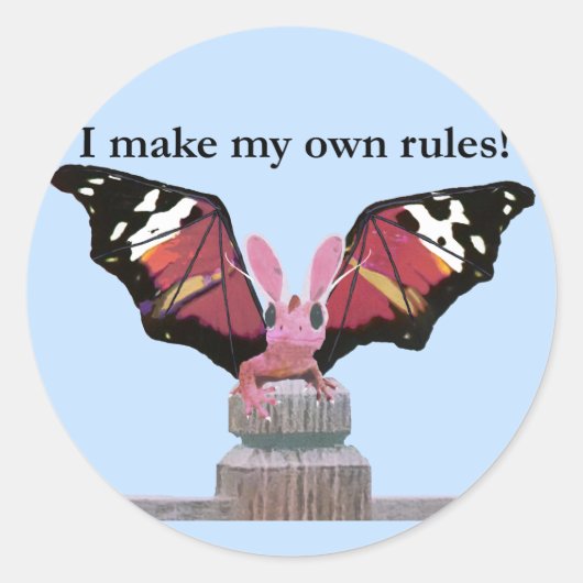 Sticker Rond Dragon Avec Oreilles De Lapin (Devant)