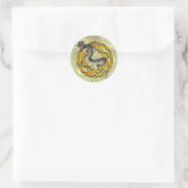 Sticker Rond Dragon chinois (Sac)