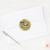 Sticker Rond Dragon chinois (Enveloppe)