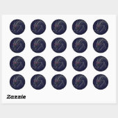 Sticker Rond Dragon craint (Feuille)