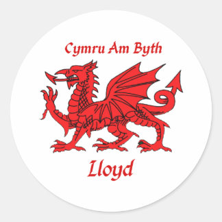 Sticker Rond Dragon de Lloyd Gallois