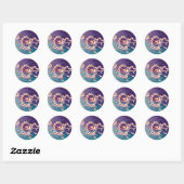 STICKER ROND DRAGON DE MER 2 (Feuille)