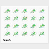Sticker Rond Dragon de Mer Festif (Feuille)