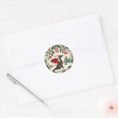 Sticker Rond Dragon de Noël                                   (Enveloppe)